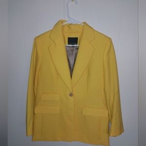Womens blazer, yellow